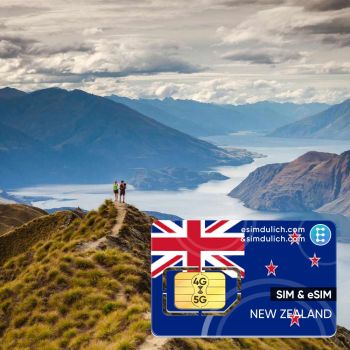 Sim Du Lịch New Zealand 15 Ngày Tốc Độ Cao